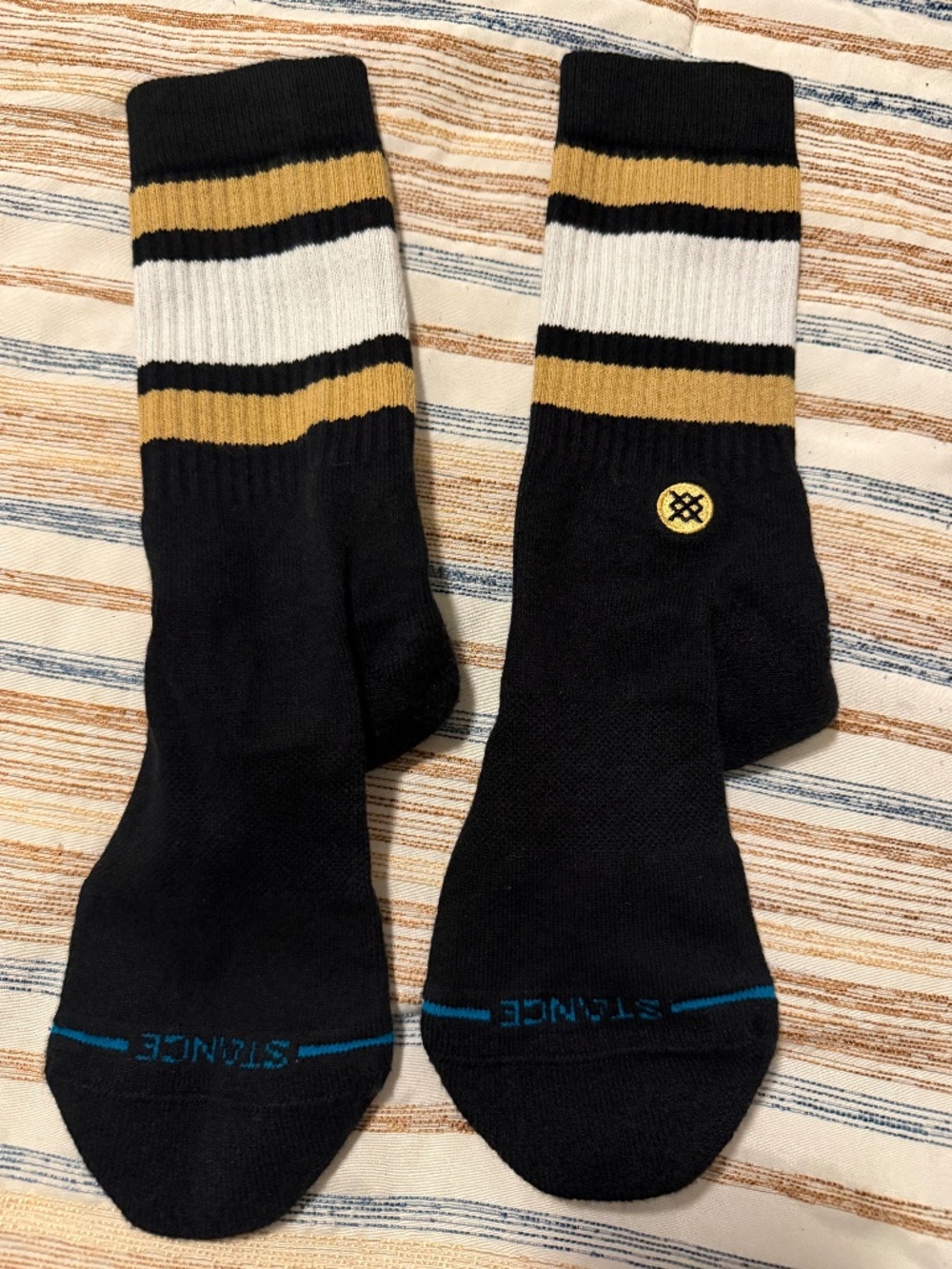 Stance Crew Sock in Black Size M